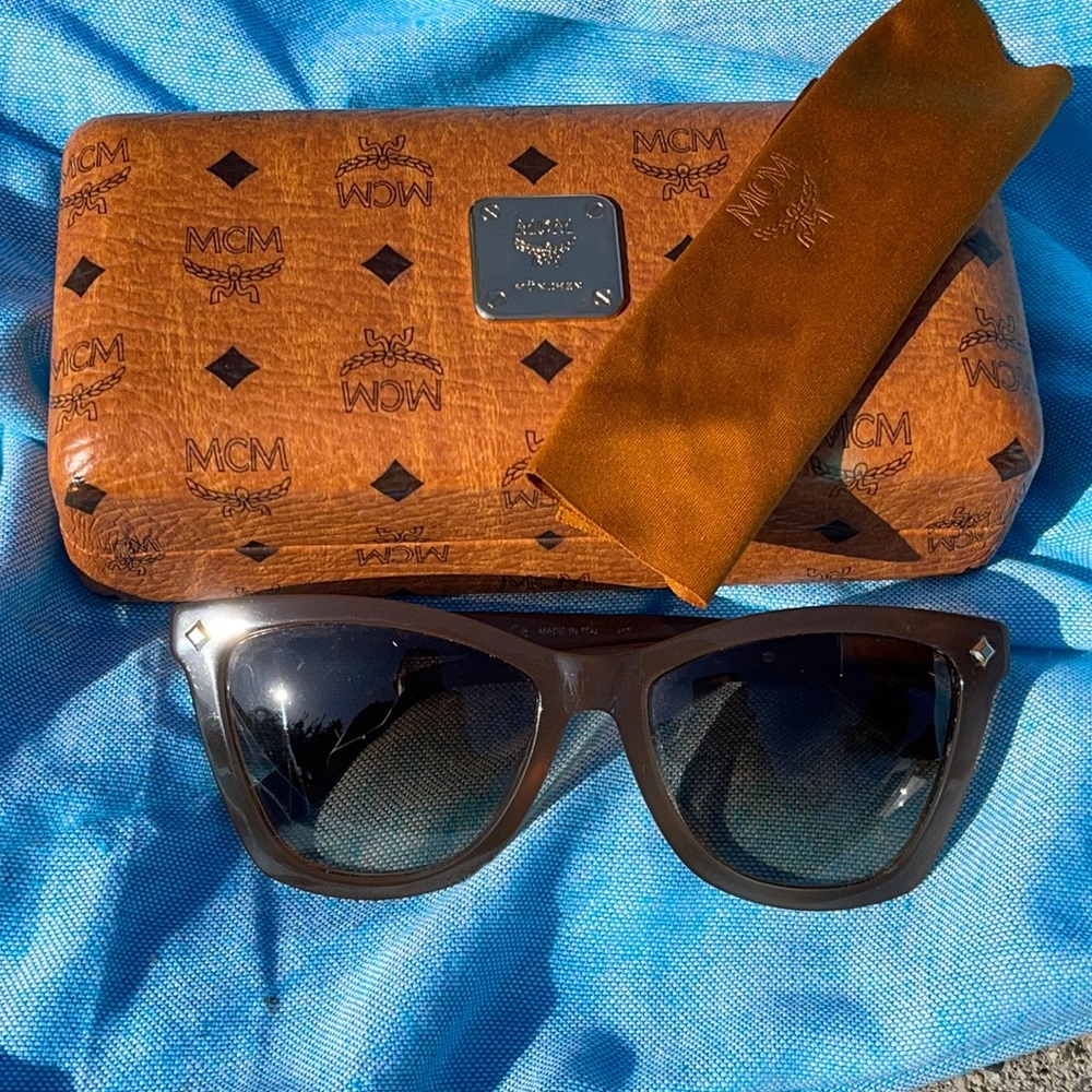 MCM Sunglasses - light brown gray acetate